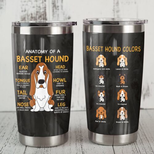 basset-hound-dog-steel-tumbler