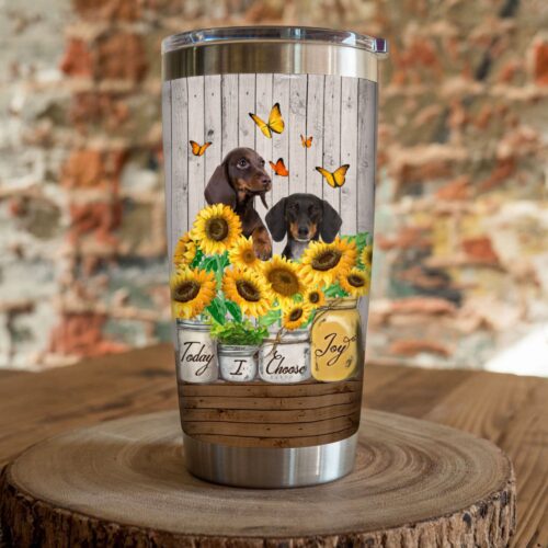 dachshund-dog-sunflower-steel-tumbler