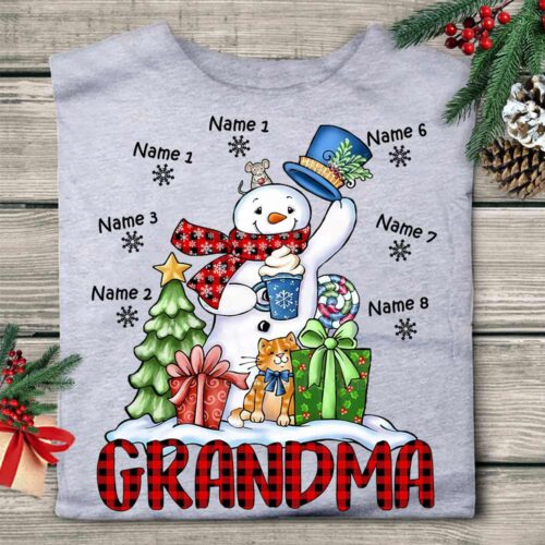 grandma-snowman-christmas-t