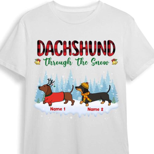 dachshund-dog-through-the-snow-t