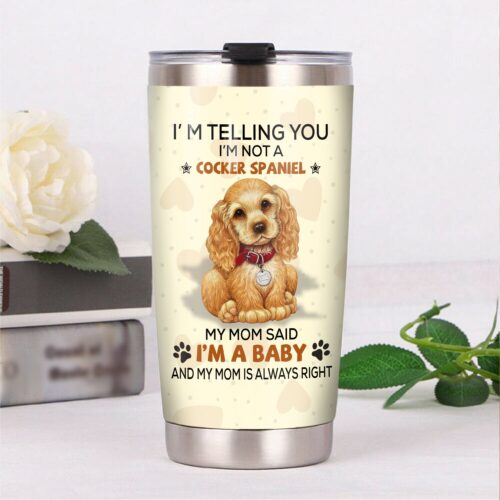 cocker-spaniel-dog-steel-tumbler