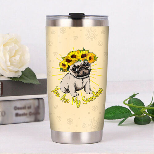 pug-dog-sunflower-steel-tumbler-2