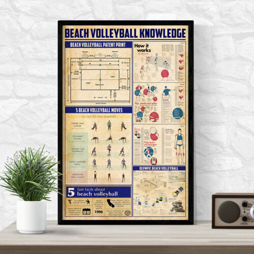 unframed-poster-beach-volleyball-knowledge