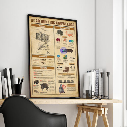 unframed-poster-wall-art-boar-hunting-knowledge