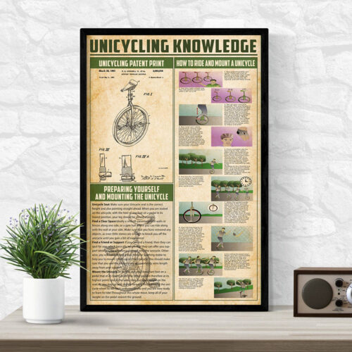 unframed-poster-unicycling-knowledge