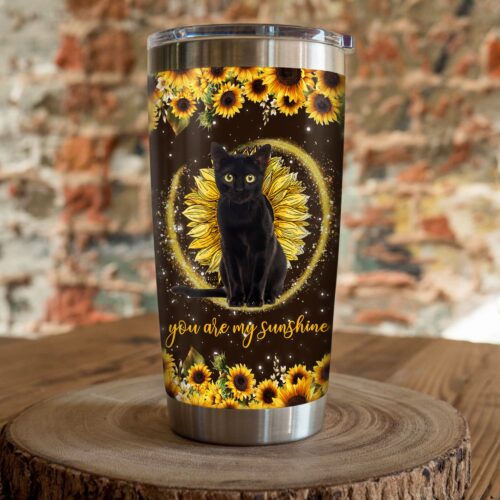 black-cat-sunflower-steel-tumbler