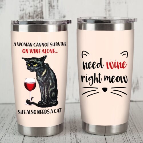 black-cat-wine-steel-tumbler