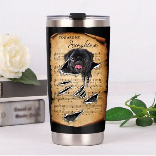 black-pug-dog-steel-tumbler