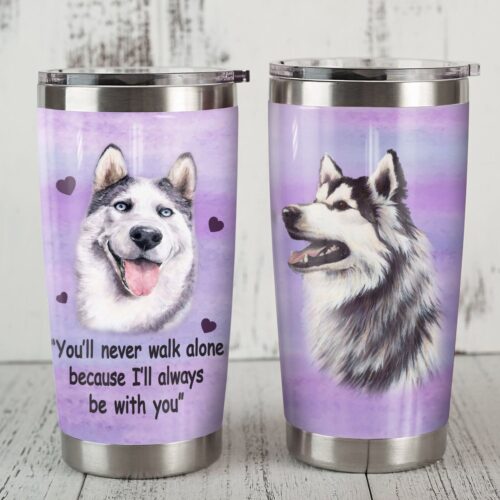 husky-dog-steel-tumbler