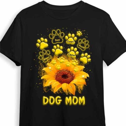 dog-mom-paws-sunflower