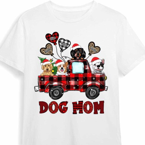 dog-mom-christmas-truck-buffalo-plaid