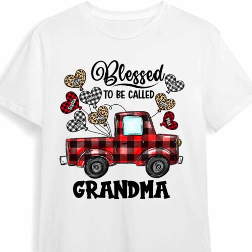 blessed-to-be-called-grandma-buffalo-plaid-truck