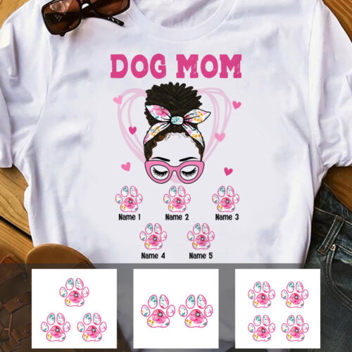 floral-paw-dog-mom-grandma-t