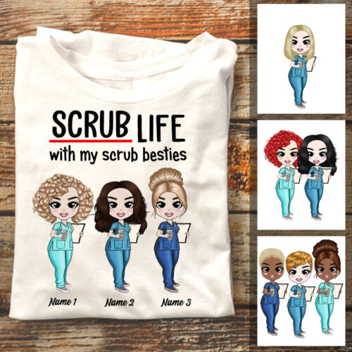 friends-nurse-scrub-life-t