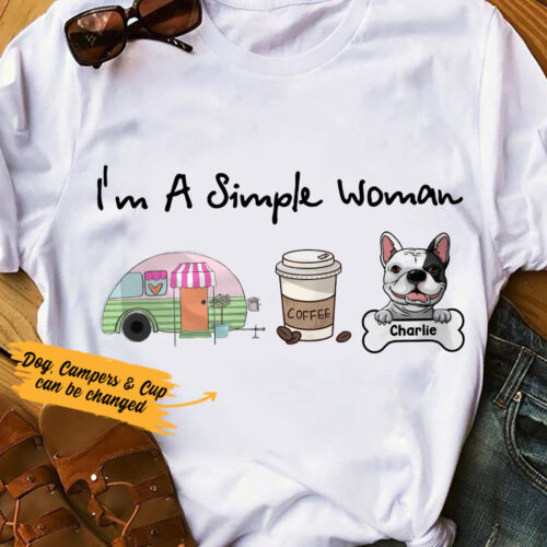 i-am-a-simple-woman-dog-mom-t