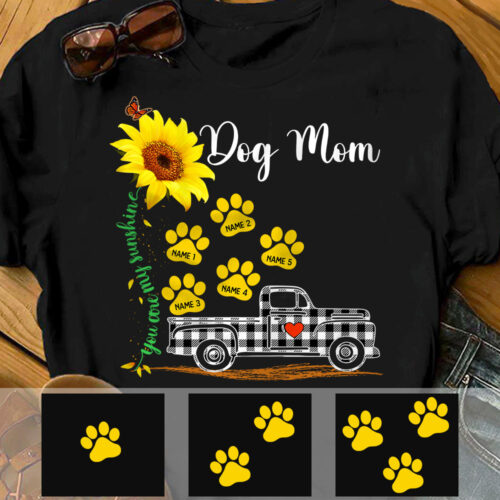 sunflower-paw-dog-mom-grandma-t