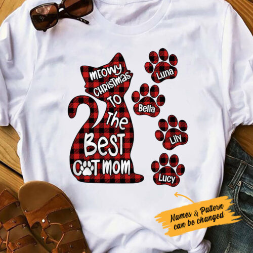 best-cat-mom-christmas-t