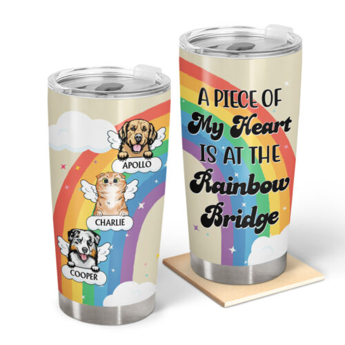 dog-cat-my-heart-is-at-the-rainbow-bridge-loving-memorial-gift-for-dog-mom-cat-mom-cat-dad-dog-dad-pet-lovers-personalized-custom-tumbler-2