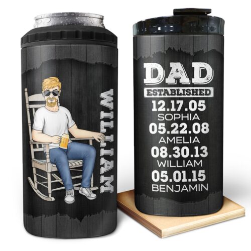 dad-established-birthday-gift-for-father-grandpa-family-personalized-custom-4-in-1-can-cooler-tumbler