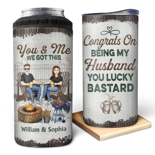 congrats-on-being-my-husband-loving-gift-for-couples-personalized-custom-4-in-1-can-cooler-tumbler