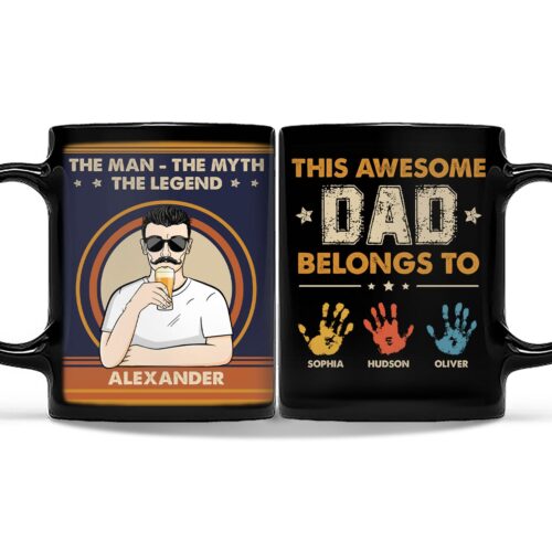 this-awesome-dad-belongs-to-gift-for-father-personalized-custom-black-mug