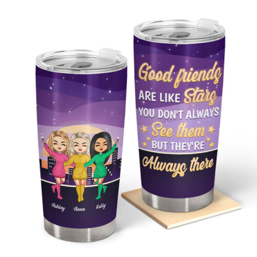 friendship-good-friends-are-like-stars-gift-for-bestie-personalized-custom-tumbler