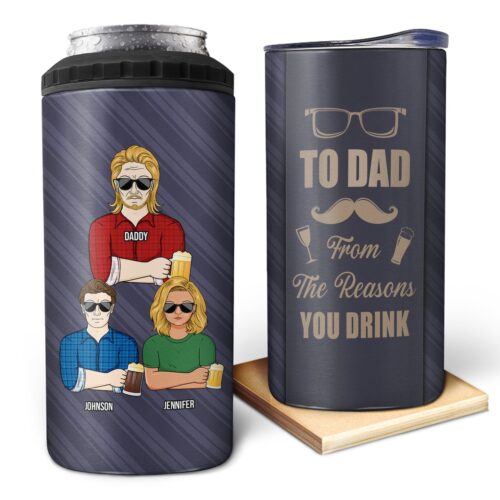 to-dad-from-reasons-you-drink-striped-necktie-adult-gift-for-father-personalized-custom-4-in-1-can-cooler-tumbler