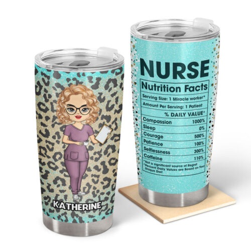 nurse-nutrition-facts-leopard-gift-for-nurse-personalized-custom-tumbler-2