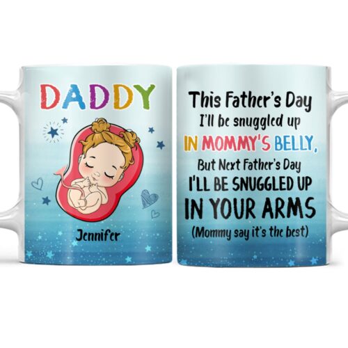 father-snuggle-up-in-mommy-tummy-gift-for-father-personalized-custom-white-edge-to-edge-mug