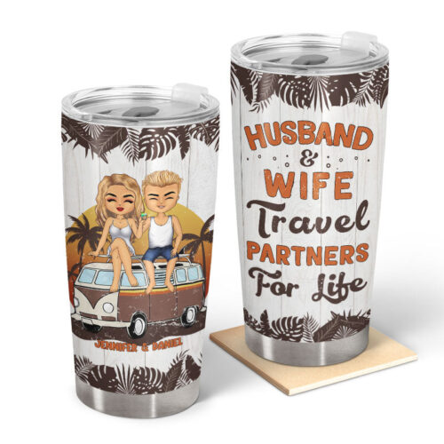 beach-couple-travel-partners-for-life-personalized-custom-tumbler