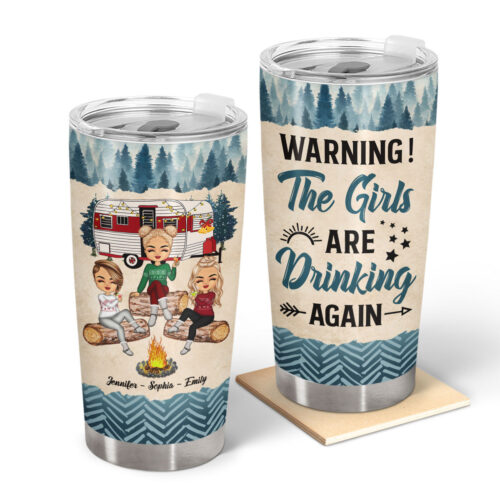 christmas-camping-bestie-warning-the-girls-are-drinking-again-personalized-custom-tumbler