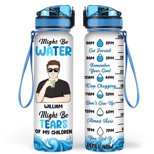 tears-of-my-children-gift-for-father-mother-personalized-custom-water-tracker-bottle