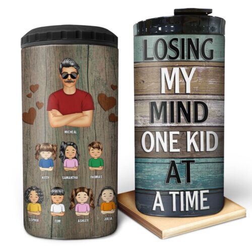 losing-my-mind-one-kid-at-a-time-gift-for-dad-father-personalized-custom-4-in-1-can-cooler-tumbler