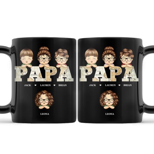 vintage-map-papa-title-birthday-loving-gift-for-dad-father-papa-grandpa-grandfather-personalized-custom-black-mug