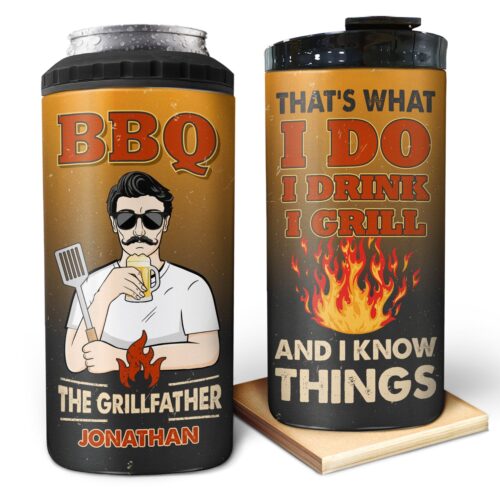 i-drink-i-grill-and-i-know-things-gift-for-father-personalized-custom-4-in-1-can-cooler-tumbler