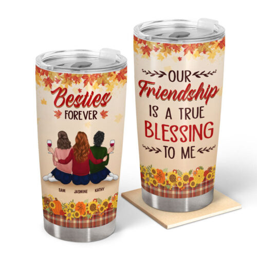 our-friendship-is-a-true-blessing-to-me-gift-for-bestie-personalized-custom-tumbler