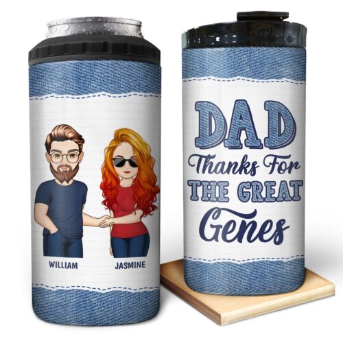 thanks-for-the-great-genes-gift-for-father-personalized-custom-4-in-1-can-cooler-tumbler