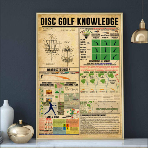 unframed-poster-wall-art-disc-golf-knowledge