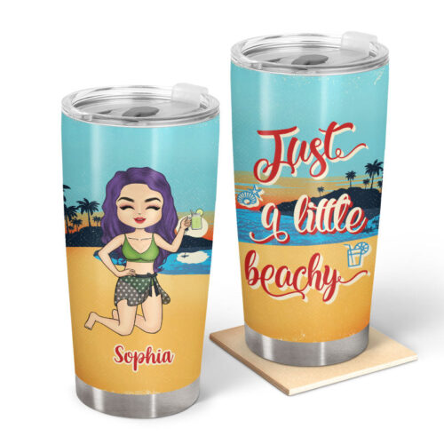 just-a-little-beachy-gift-for-beach-lovers-personalized-custom-tumbler