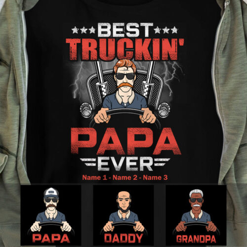 dad-grandpa-best-trucker-t
