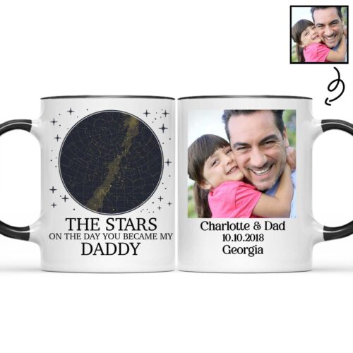 custom-photo-star-map-on-the-day-you-became-my-daddy-gift-for-father-papa-personalized-custom-accent-mug