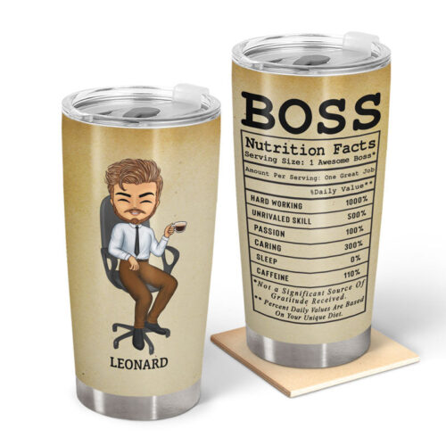 nutrition-facts-hard-working-unrivaled-skill-gift-for-boss-personalized-custom-tumbler