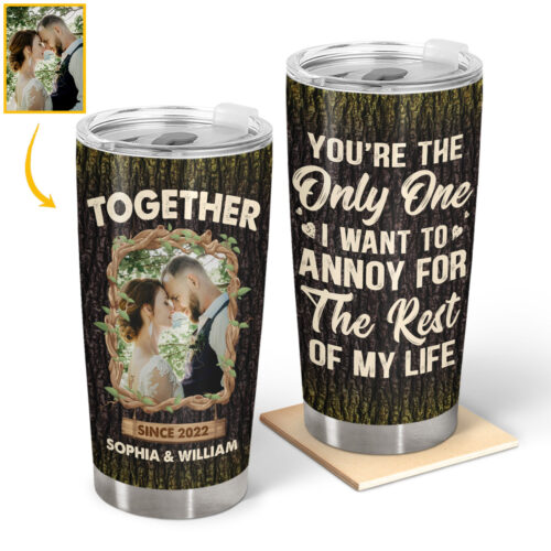 custom-photo-youre-the-only-one-anniversary-gift-for-wife-husband-girlfriend-boyfriend-personalized-custom-tumbler-2