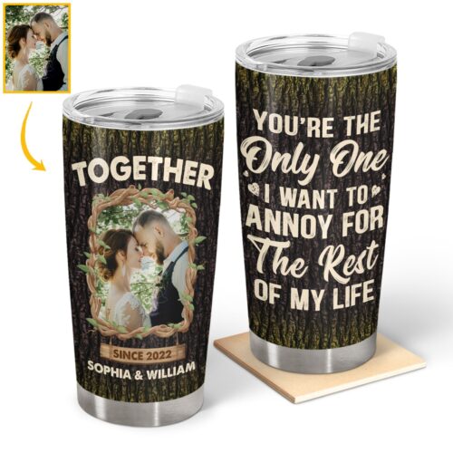 custom-photo-youre-the-only-one-anniversary-gift-for-wife-husband-girlfriend-boyfriend-personalized-custom-tumbler