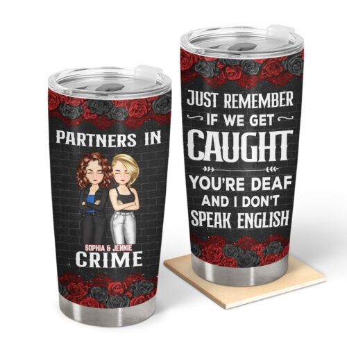 bestie-cartoon-partners-in-crime-if-we-get-caught-black-ver-gift-for-bestie-personalized-custom-tumbler