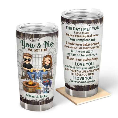 grilling-backyard-family-chibi-couple-the-day-i-met-you-couple-gift-personalized-custom-tumbler