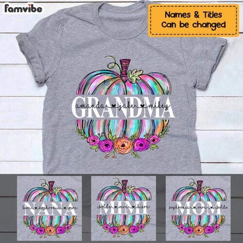 grandma-mom-pumpkin-floral-t