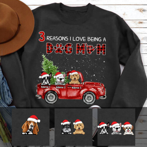 reasons-i-love-being-a-dog-mom-chrsitmas-truck-and-dogs