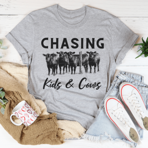 chasing-kids-cows-tee