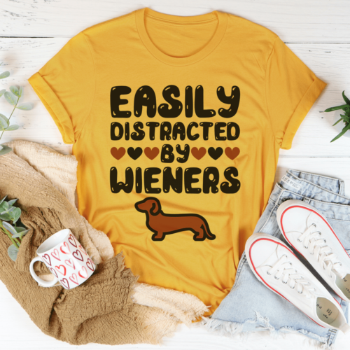 easily-distracted-by-wieners-tee